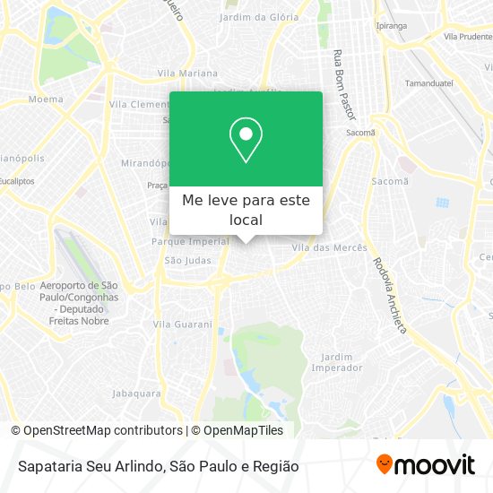 Sapataria Seu Arlindo mapa