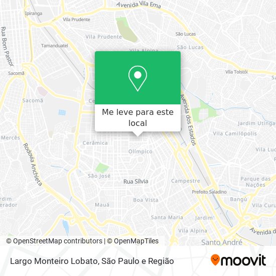 Largo Monteiro Lobato mapa