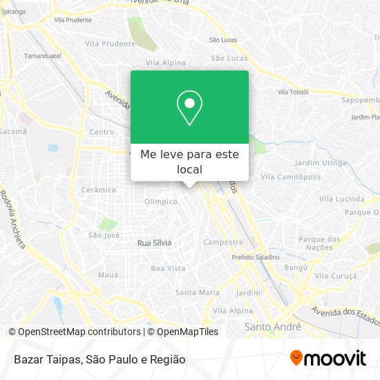 Bazar Taipas mapa