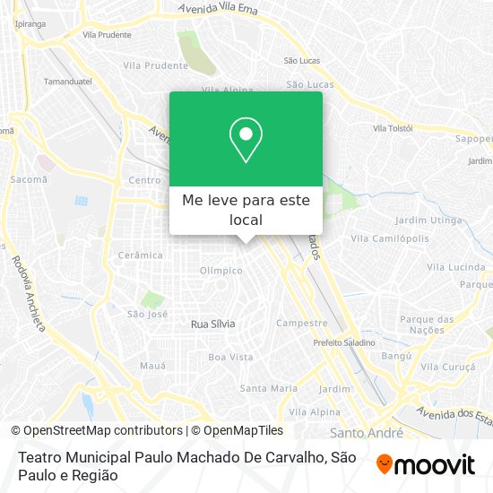 Teatro Municipal Paulo Machado De Carvalho mapa