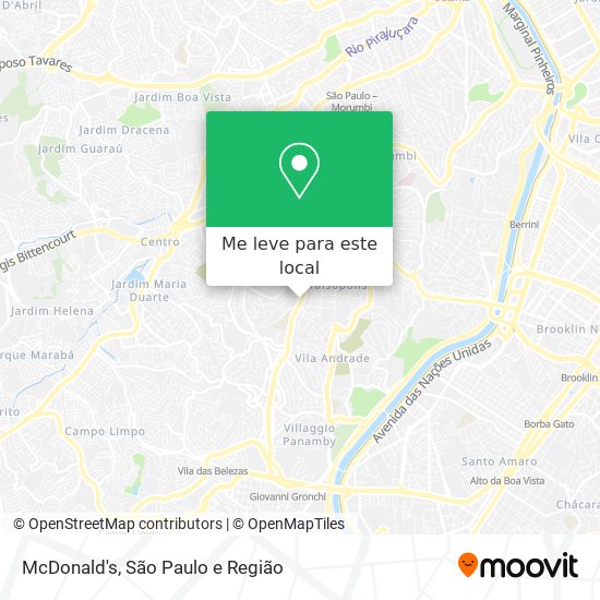 McDonald's mapa