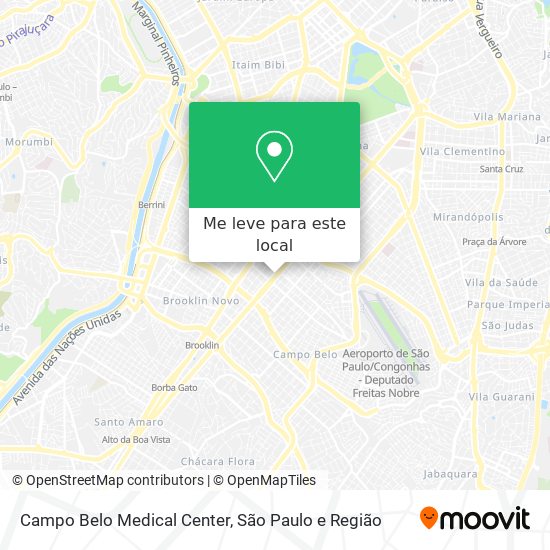 Campo Belo Medical Center mapa