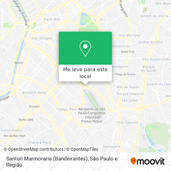 Santuri Marmoraria (Bandeirantes) mapa