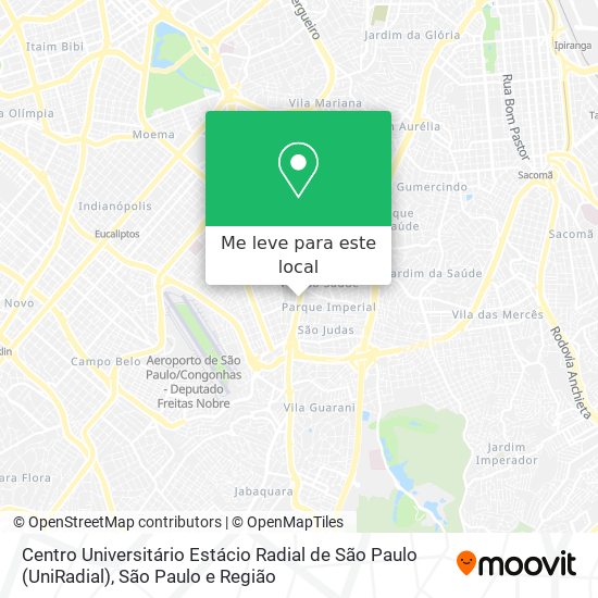 Centro Universitário Estácio Radial de São Paulo (UniRadial) mapa