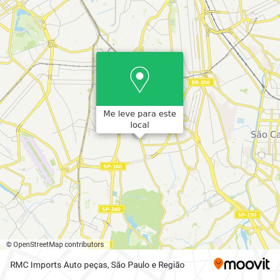 RMC Imports Auto peças mapa