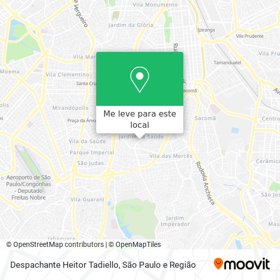 Despachante Heitor Tadiello mapa