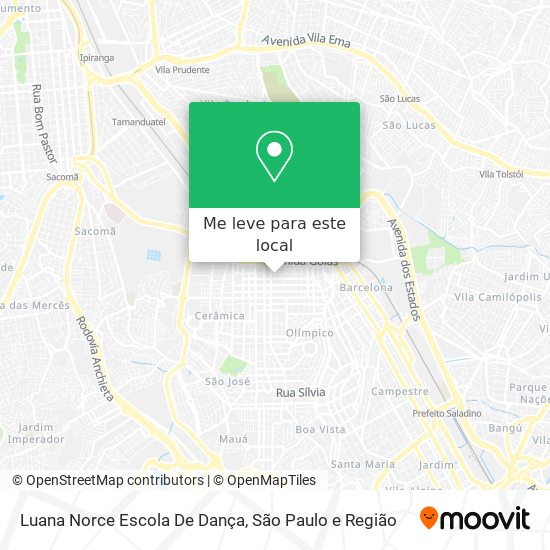 Luana Norce Escola De Dança mapa