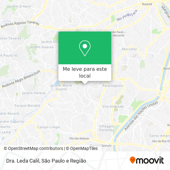 Dra. Leda Calil mapa