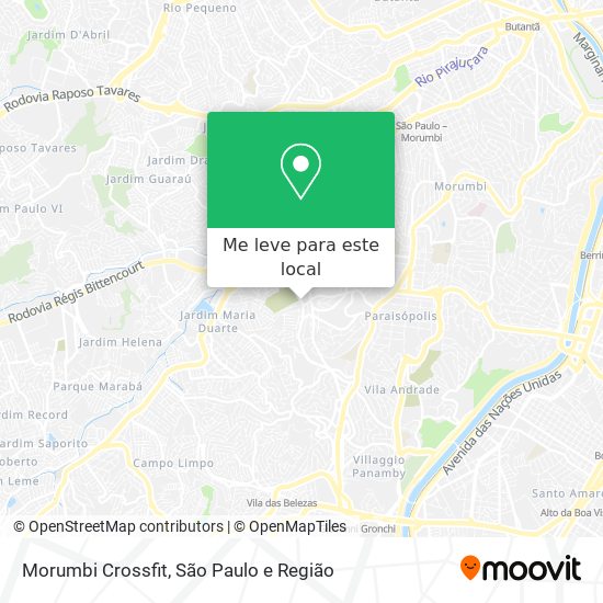 Morumbi Crossfit mapa