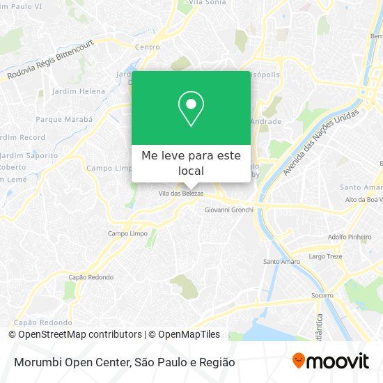 Morumbi Open Center mapa