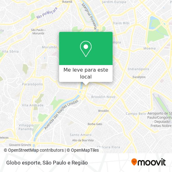 Globo esporte mapa