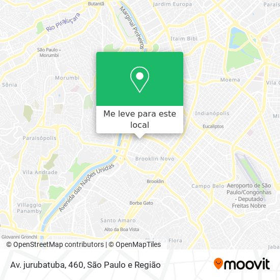 Av. jurubatuba, 460 mapa