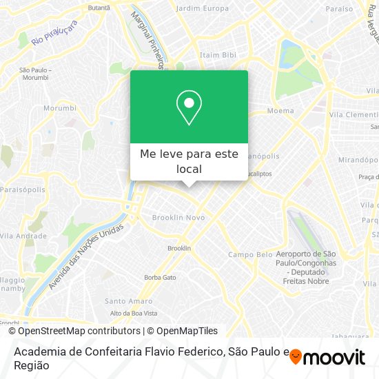 Academia de Confeitaria Flavio Federico mapa