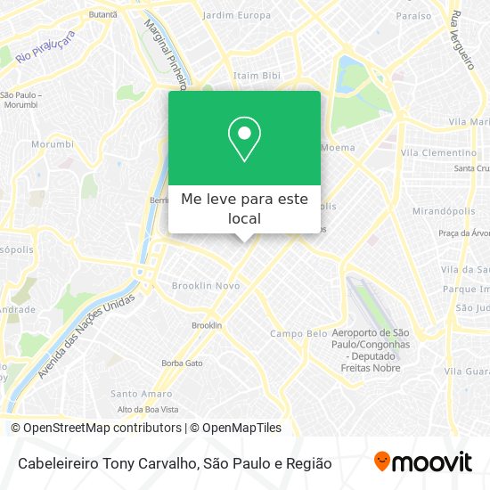 Cabeleireiro Tony Carvalho mapa
