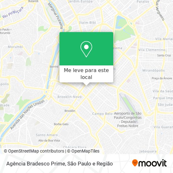 Agência Bradesco Prime mapa