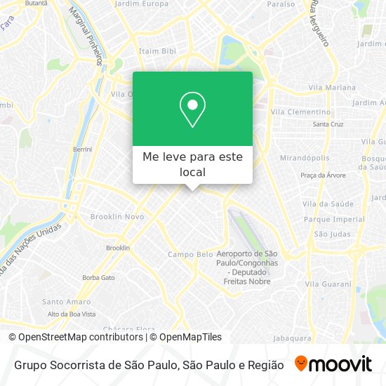 Grupo Socorrista de São Paulo mapa