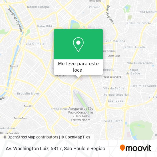 Av. Washington Luiz, 6817 mapa