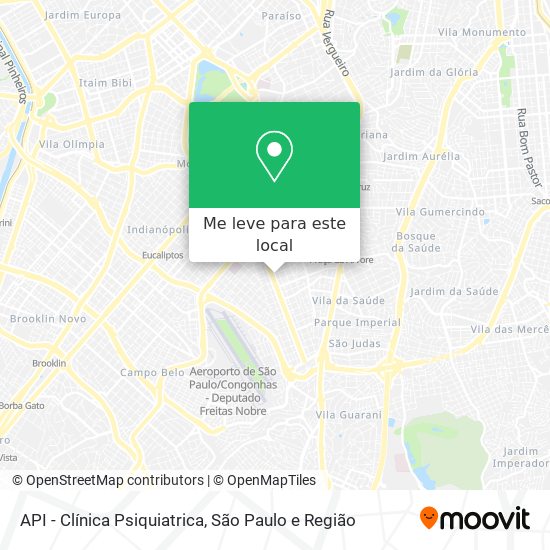 API - Clínica Psiquiatrica mapa