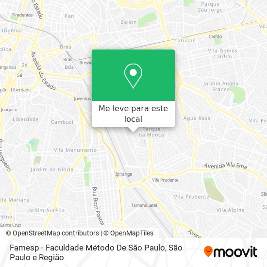 Famesp - Faculdade Método De São Paulo mapa