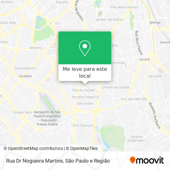 Rua Dr Nogueira Martins mapa