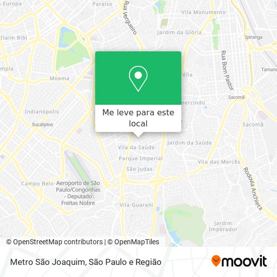 Metro São Joaquim mapa