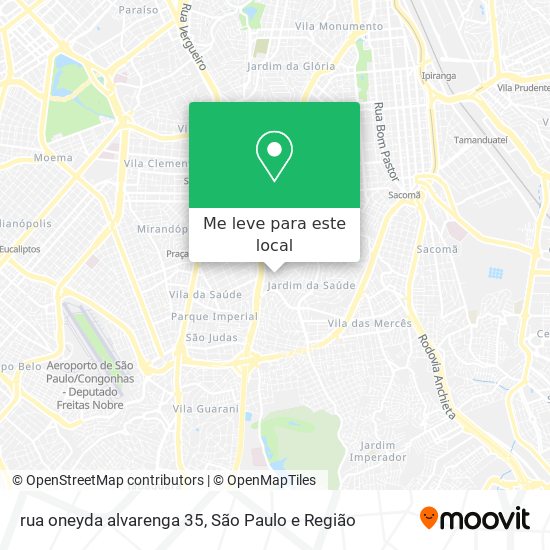 rua oneyda alvarenga 35 mapa