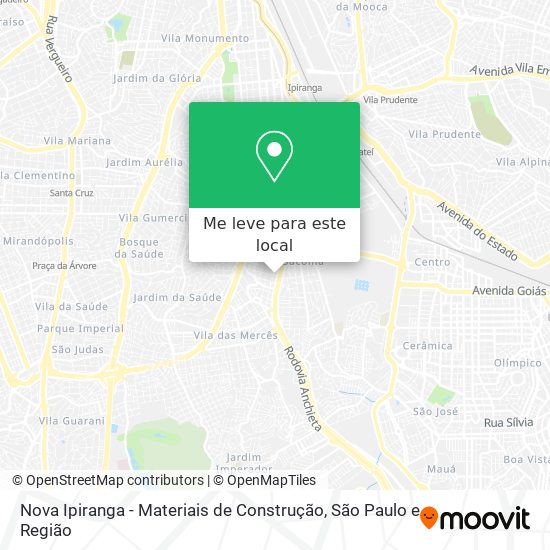 Nova Ipiranga - Materiais de Construção mapa