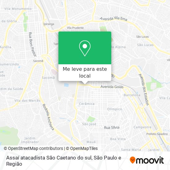 Assaí atacadista São Caetano do sul mapa