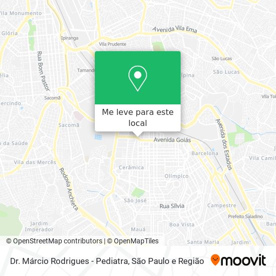 Dr. Márcio Rodrigues - Pediatra mapa