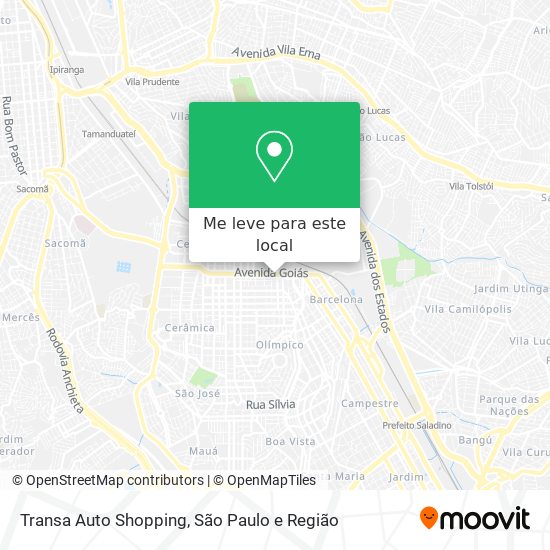 Transa Auto Shopping mapa