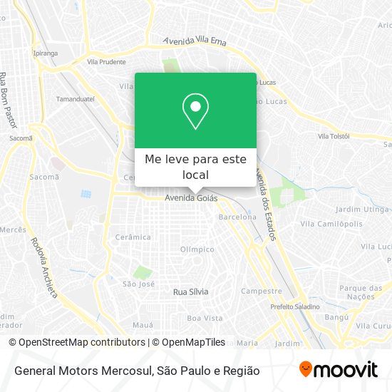 General Motors Mercosul mapa