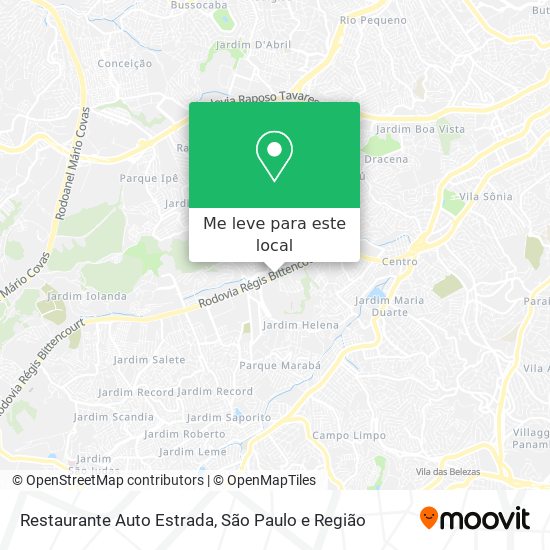 Restaurante Auto Estrada mapa