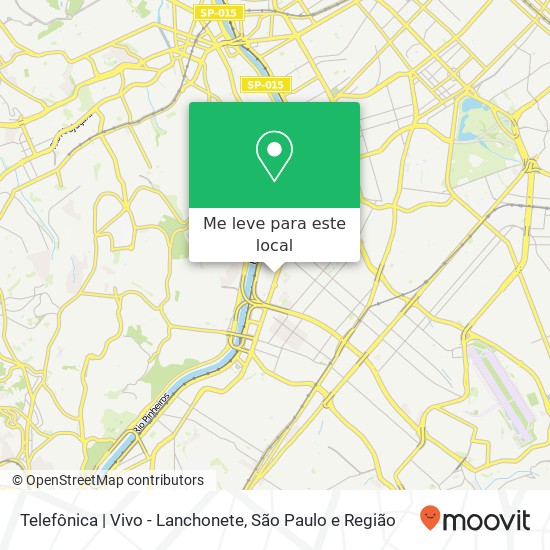 Telefônica | Vivo - Lanchonete mapa