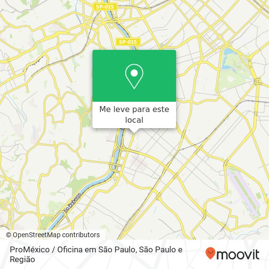 ProMéxico / Oficina em São Paulo mapa