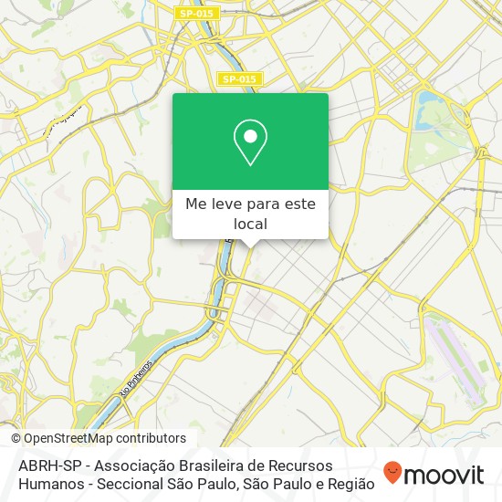 ABRH-SP - Associação Brasileira de Recursos Humanos - Seccional São Paulo mapa