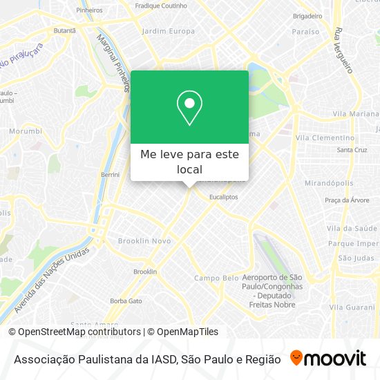 Associação Paulistana da IASD mapa