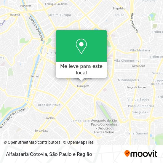 Alfaiataria Cotovia mapa