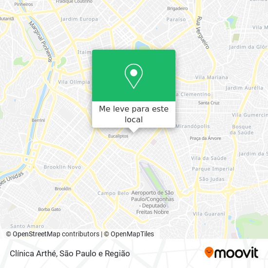 Clínica Arthé mapa