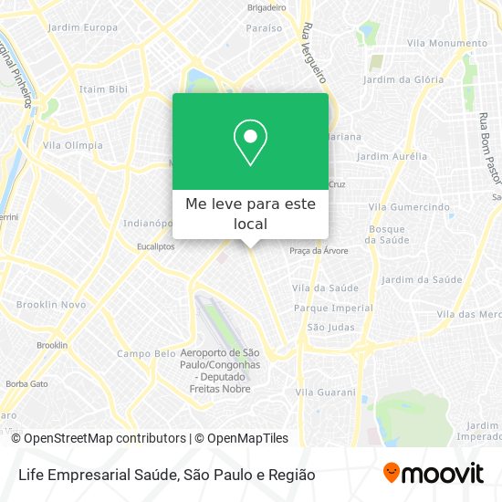 Life Empresarial Saúde mapa