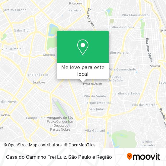 Casa do Caminho Frei Luiz mapa
