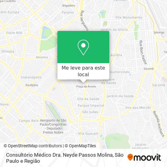 Consultório Médico Dra. Neyde Passos Molina mapa