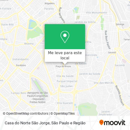 Casa do Norte São Jorge mapa