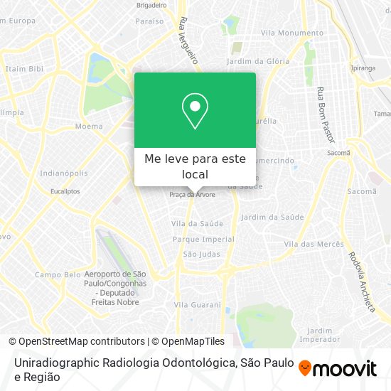Uniradiographic Radiologia Odontológica mapa