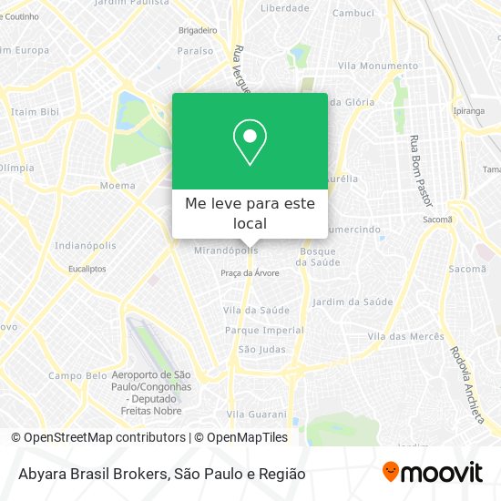 Abyara Brasil Brokers mapa