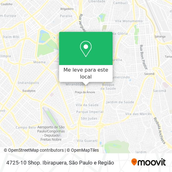 4725-10 Shop. Ibirapuera mapa