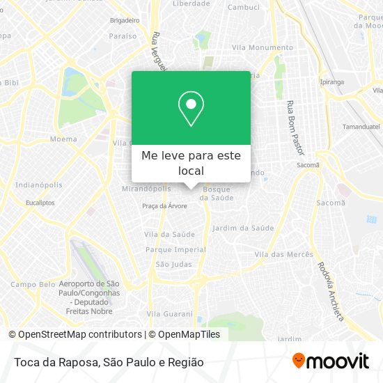 Toca da Raposa mapa
