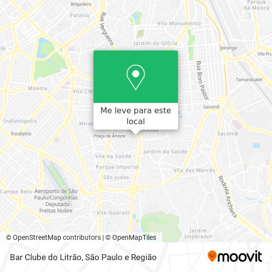 Bar Clube do Litrão mapa