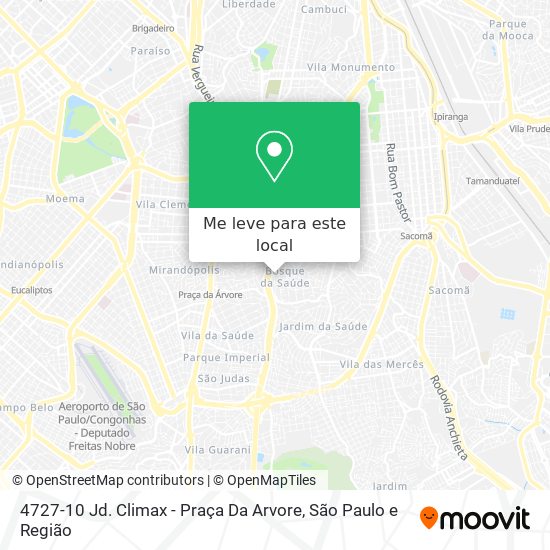 4727-10 Jd. Climax - Praça Da Arvore mapa
