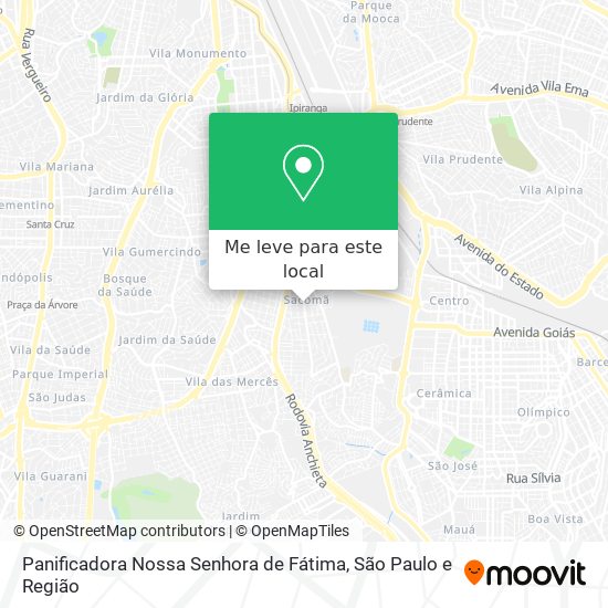 Panificadora Nossa Senhora de Fátima mapa