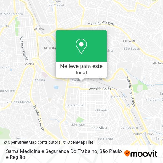 Sama Medicina e Segurança Do Trabalho mapa